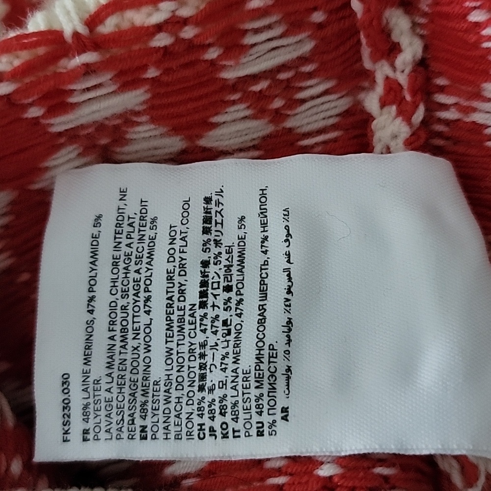 Ami Paris Ami de Coeur Argyle Jumper Sweater Large - Picture 6 of 6